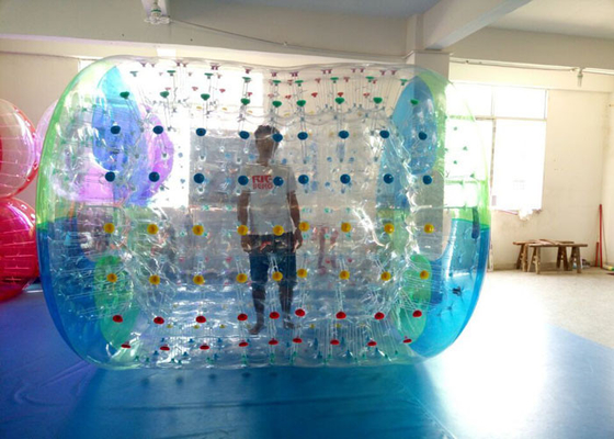 Porcellana Il rullo gonfiabile dell'acqua del PVC del gigante 0.8mm per i bambini/adulti innaffia il rullo di camminata della palla fornitore