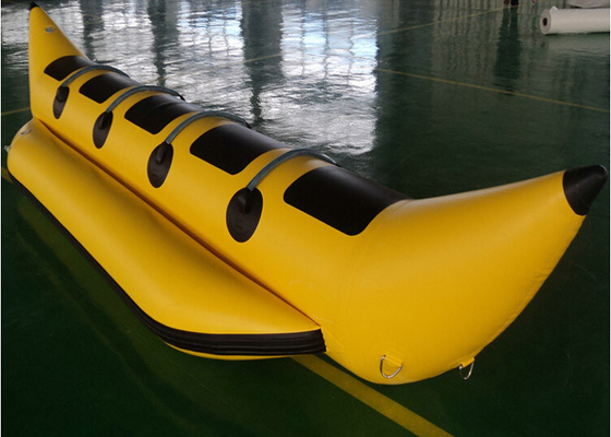 Porcellana Impermeabilizzi la barca di banana gonfiabile del pesce della mosca del PVC di 0.9mm per i giochi dell'acqua fornitore
