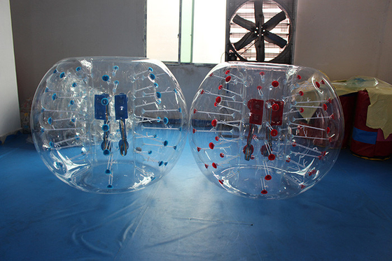 Porcellana Punto rosso e PVC gonfiabile 0.8mm-1.0mm di calcio della bolla del punto blu fornitore