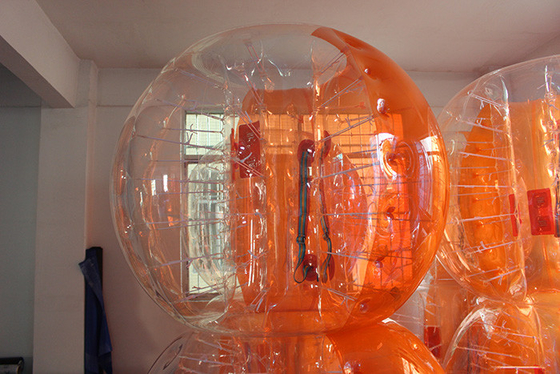 Porcellana Palla matta umana CE/UL di calcio gonfiabile arancio della bolla approvata fornitore