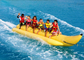 Pesce gonfiabile della mosca della barca di banana di fila di Singal dei giocattoli dello stagno di divertimento per i giochi praticanti il surfing fornitore