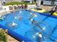 Adulti che fanno galleggiare lo stagno di acqua gonfiabile/piscina della barca per il parco di divertimenti fornitore