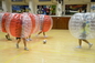 Mezzo pallone da calcio della bolla graduato di Tpu di colore essere umano gonfiabile con la cinghia staccabile fornitore