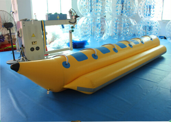 Porcellana Barca di banana gonfiabile del grado commerciale, giocattoli gonfiabili del lago per gli sport fornitore