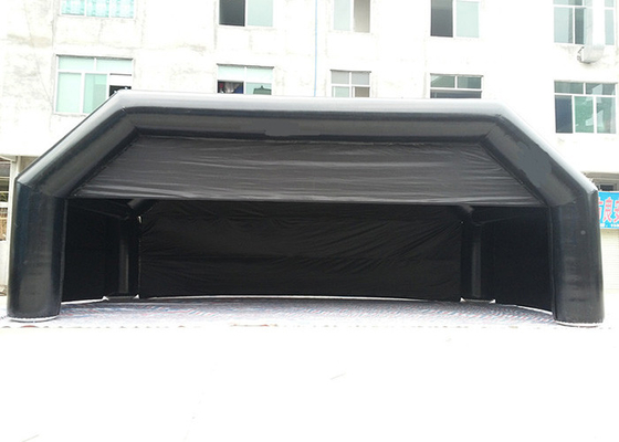 Porcellana tenda di riparo gonfiabile commerciale della tenda gonfiabile nera di 6m x di 12m X 5mH fornitore