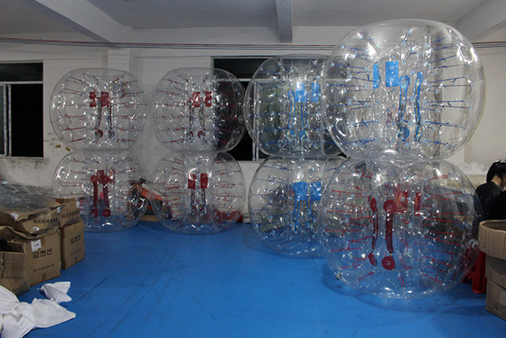 Porcellana Diametro gonfiabile del PVC 1.5m di calcio 0.8mm della bolla della chiara palla del paraurti fornitore