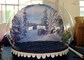 Tenda gonfiabile personale della cupola dei globi della neve di Natale chiara all'aperto fornitore